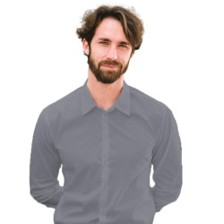 Camicia uomo grigia Peter | Abbigliamento Camicie | Rausa srl
