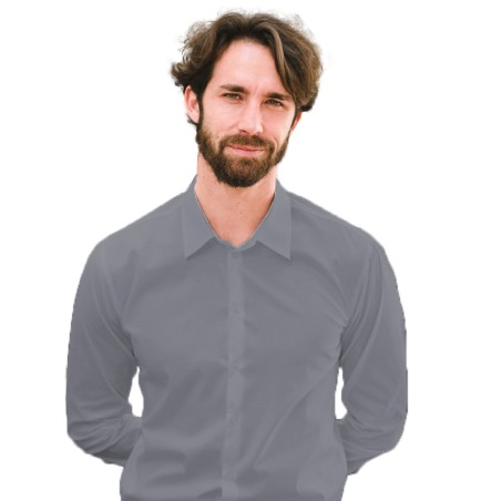 Camicia uomo grigia Peter | Abbigliamento Camicie | Rausa srl