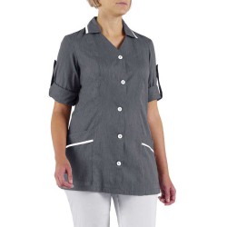 Casacca da lavoro donna grigio | Abbigliamento camici | Rausa srl