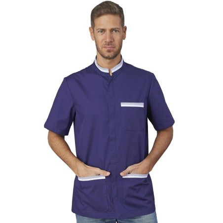 Casacca coreana uomo colore blu | Rausa srl