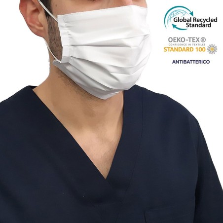 Mascherina cotone tessuto antibatterico | Protezione | Rausa srl