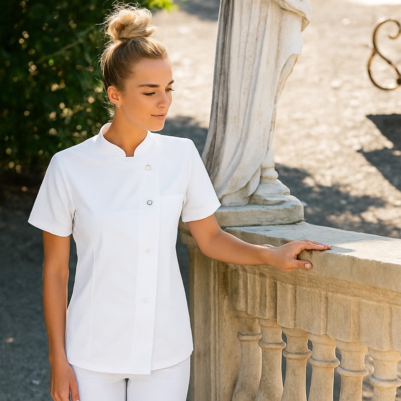 Casacca donna lavoro bianca Megan Giblors  in Abbigliamento