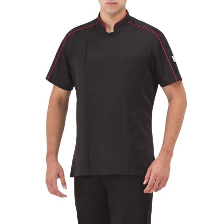 Giacca cuoco nera manica corta antony | Abbigliamento | Rausa srl
