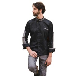 Giacca cuoco nera dionisio | Abbigliamento giacca uomo | Rausa