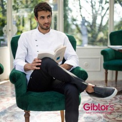 Giacca cuoco bianca emanuel Giblors  in Giacca cuoco