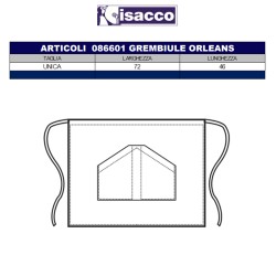 Grembiule unisex sala natural Isacco  in Grembiuli da sala