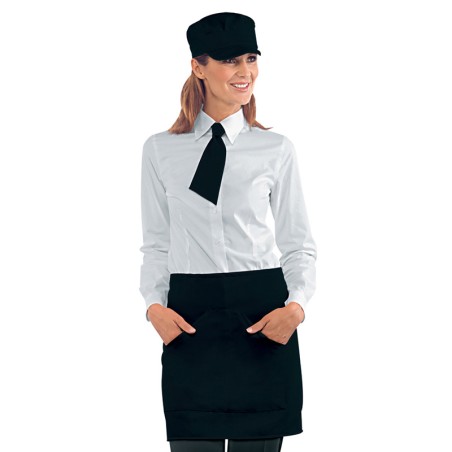 Grembiule unisex sala nero | Abbigliamento Isacco | Rausa srl