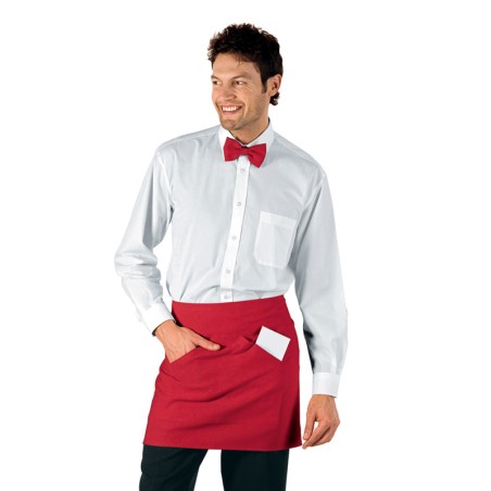 Grembiule unisex sala rosso | Abbigliamento Isacco | Rausa srl