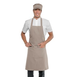 Grembiule cucina con pettorina tortora | Abbigliamento | Rausa srl
