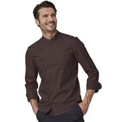 Giacca cuoco colore marrone manica lunga | Rausa srl