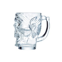 Boccale in vetro Skull con manico cl.90 | Bicchieri bar | Rausa srl