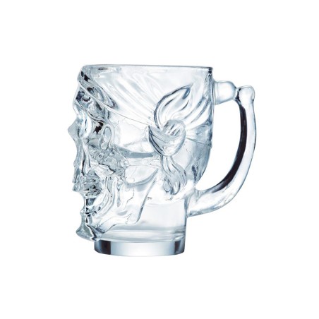 Boccale in vetro Skull con manico cl.90 | Bicchieri bar | Rausa srl