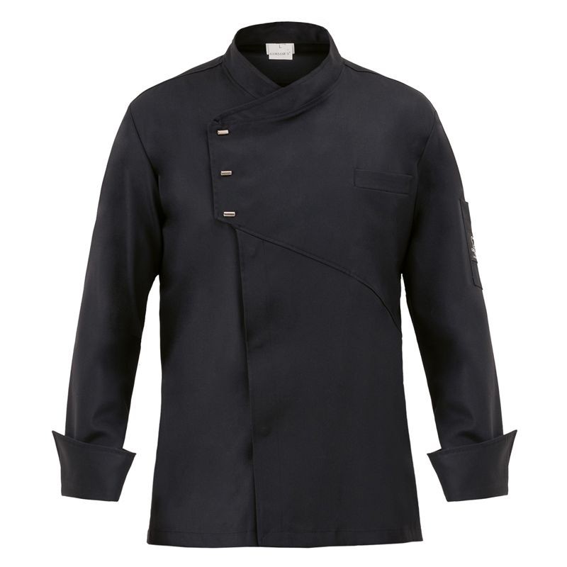 Giacca cuoco nera emanuel Giblors  in Giacca cuoco