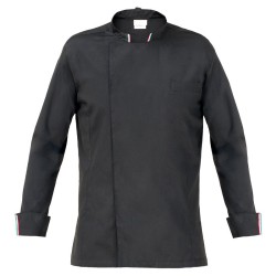 Giacca cuoco nera manica lunga gianluigi Giblors  in Giacca cuoco