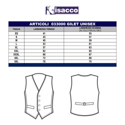 Gilet nero unisex Isacco  in Abbigliamento