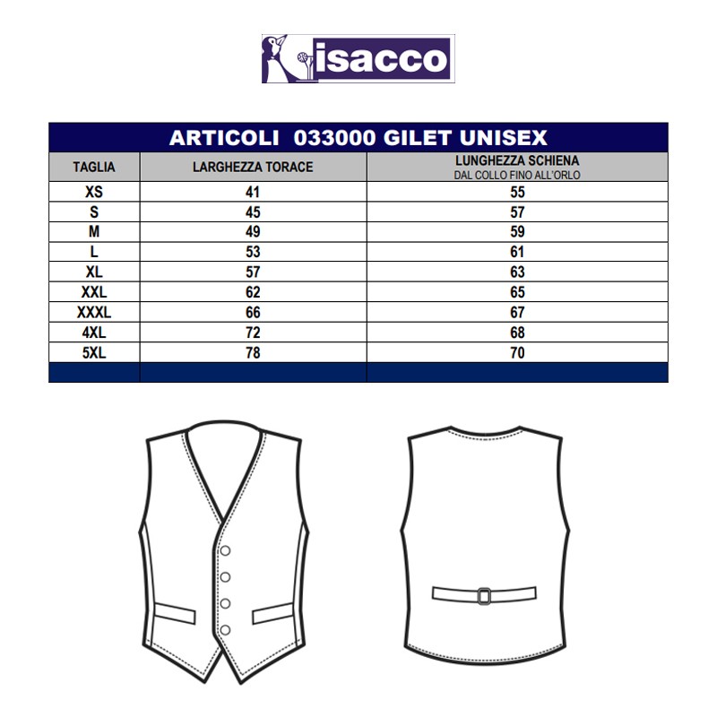 Gilet nero unisex Isacco  in Abbigliamento