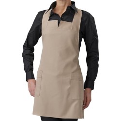 Grembiule pettorina donna beige | Abbigliamento | Rausa srl