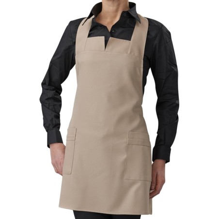 Grembiule pettorina donna beige | Abbigliamento | Rausa srl