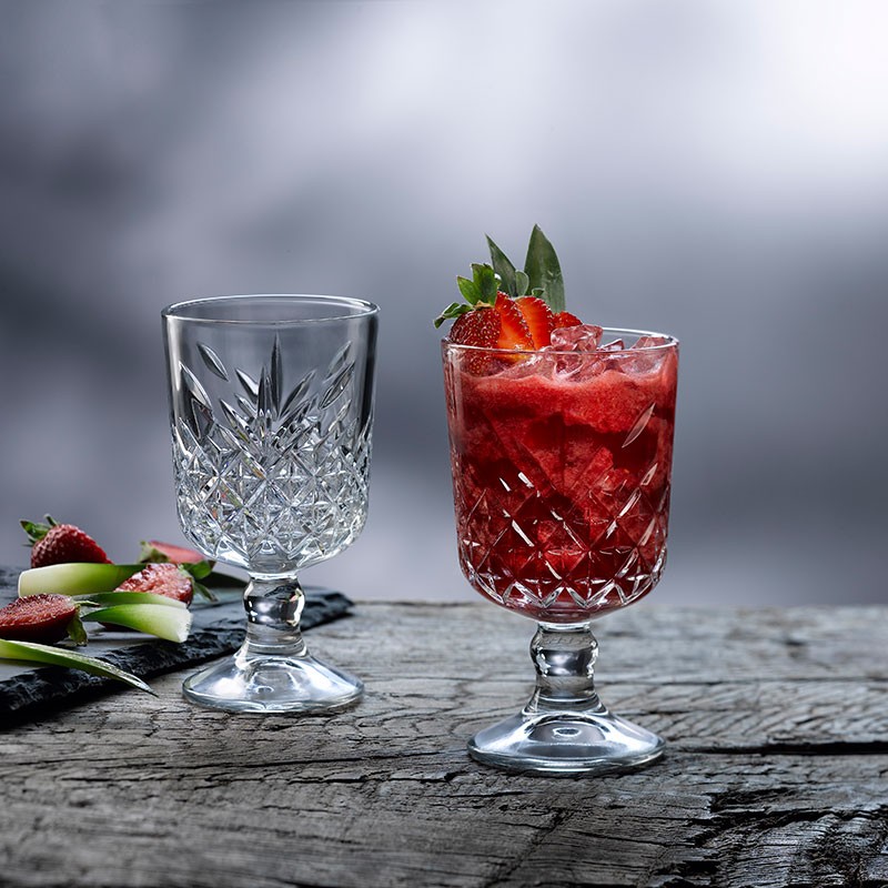 Calice vetro decorato cl 32   in Linee