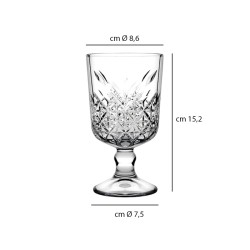 Calice vetro decorato cl 32   in Linee