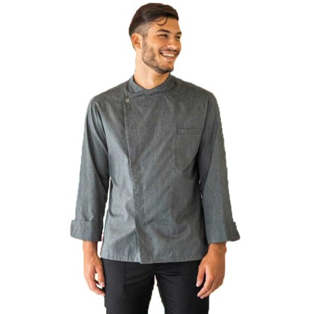Giacca cuoco grigia manica lunga johnny | Abbigliamento | Rausa