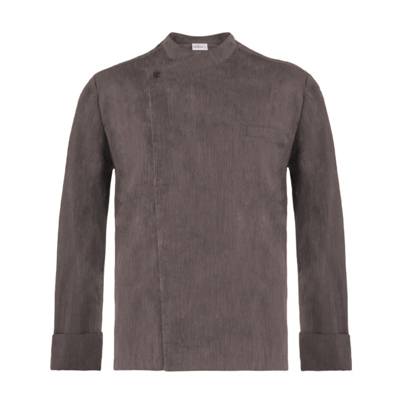 Giacca cuoco tortora manica lunga johnny Giblors  in Giacca cuoco