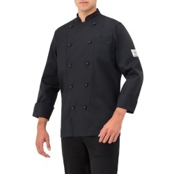 Giacca cuoco nera manica lunga kevin | Abbigliamento | Rausa srl
