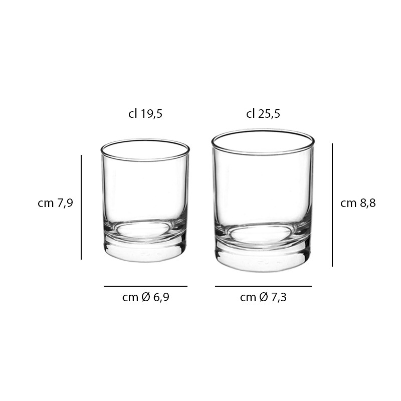 Bicchiere cortina tumbler basso   in Tumbler bassi