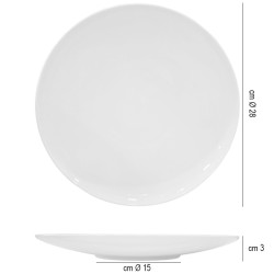 Piatto piano fine china every time   in Linee