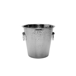 Secchiello champagne acciaio martellato | Secchielli | Rausa srl