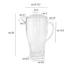 Caraffa con coperchio policarbonato Ilsa  in Brocche e caraffe