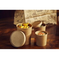 Contenitore carta con coperchio Leone decorazioni  in Contenitori per alimenti monouso