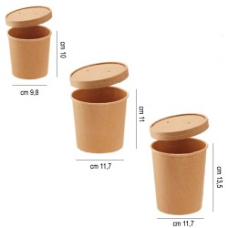 Contenitore carta con coperchio Leone decorazioni  in Contenitori per alimenti monouso