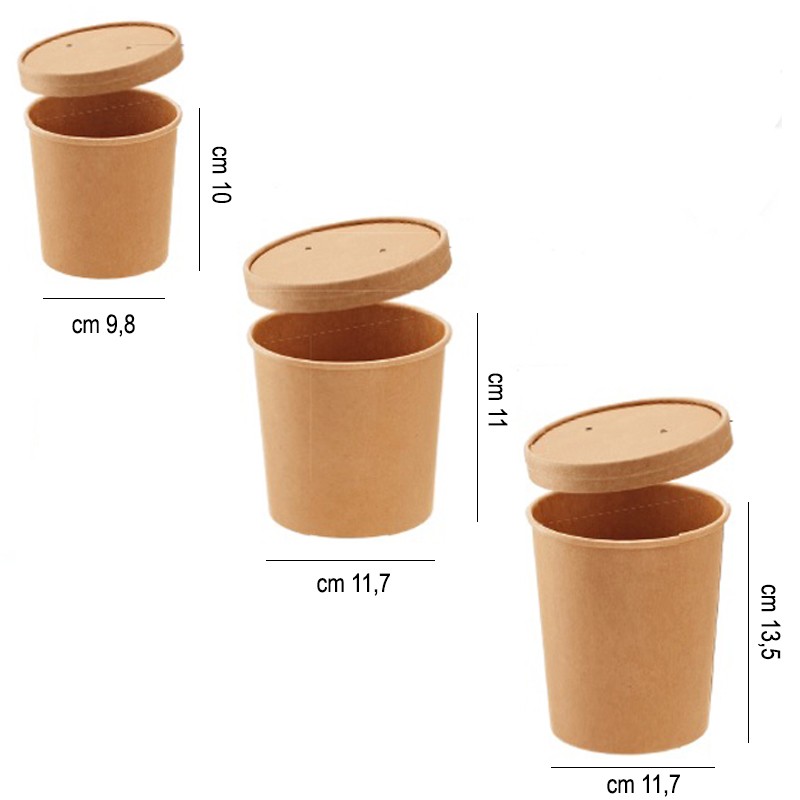 Contenitore carta con coperchio Leone decorazioni  in Contenitori per alimenti monouso