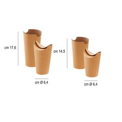 Contenitore in carta tondo per fritti Leone decorazioni  in Contenitori per alimenti monouso