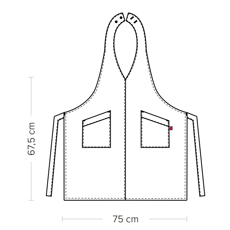 Grembiule da lavoro grigio senna Giblors  in Grembiuli da sala