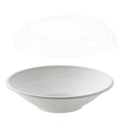 Piatto fondo in polpa di cellulosa Leone decorazioni  in Piatti monouso biodegradabili