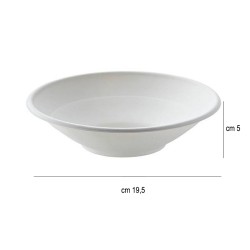 Piatto fondo in polpa di cellulosa Leone decorazioni  in Piatti monouso biodegradabili