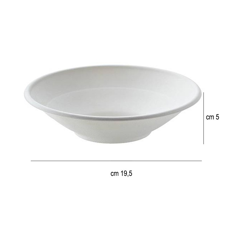 Piatto fondo in polpa di cellulosa Leone decorazioni  in Piatti monouso biodegradabili