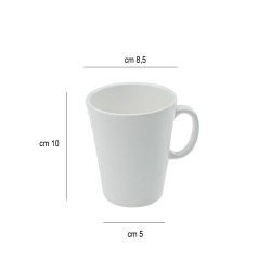 Tazza in melamina cm 8,5 x 10 h Leone decorazioni  in Bicchieri plastica rigida riutilizzabili