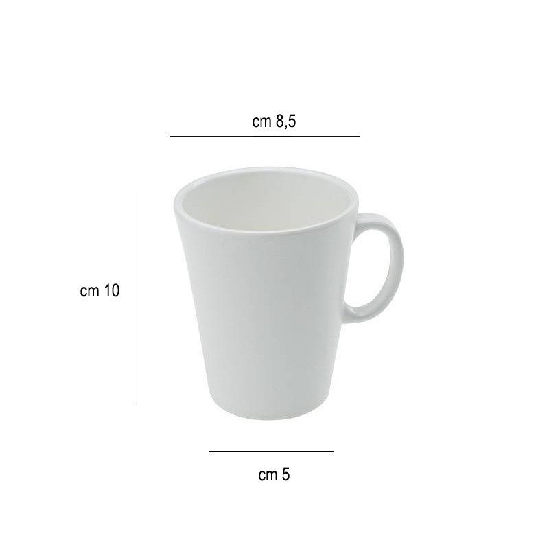 Tazza in melamina cm 8,5 x 10 h Leone decorazioni  in Bicchieri plastica rigida riutilizzabili