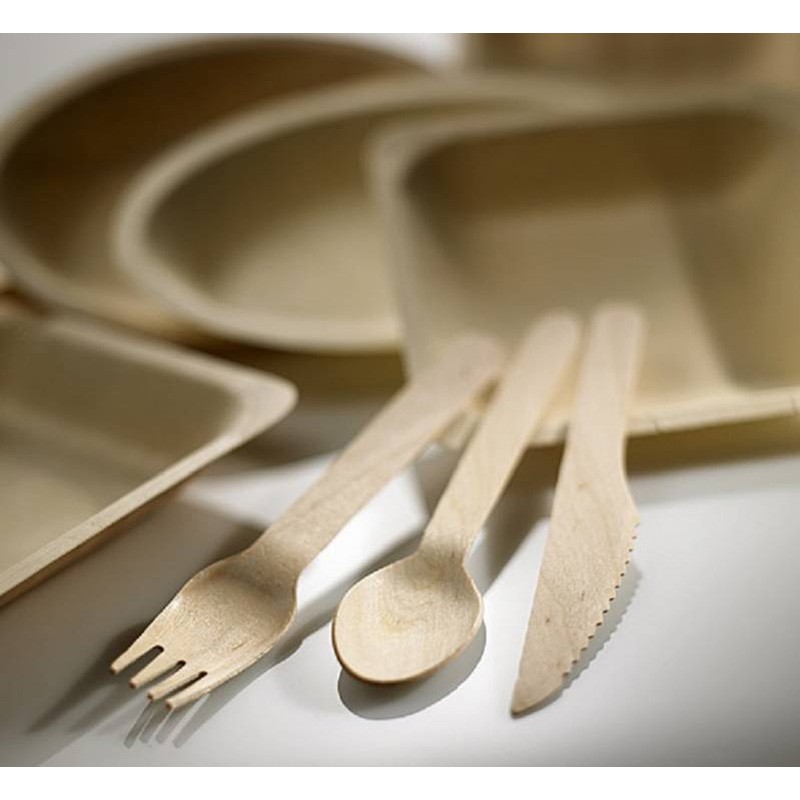 Posate in legno Leone decorazioni  in Posate monouso