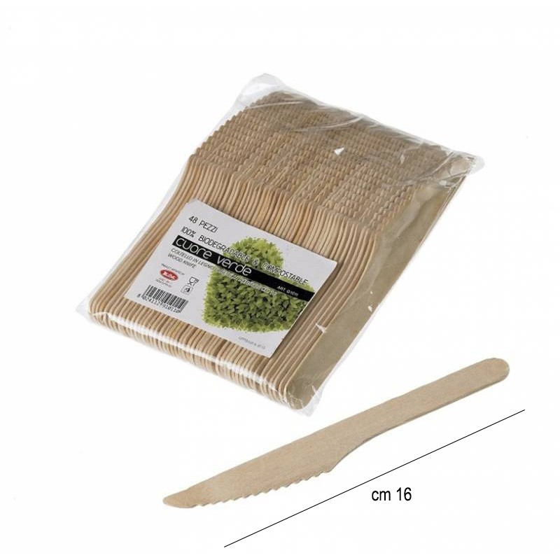 Posate in legno Leone decorazioni  in Posate monouso