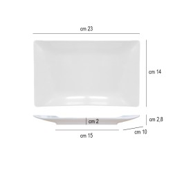 Piatto rettangolare pagoda melamina Leone decorazioni  in Porcellane