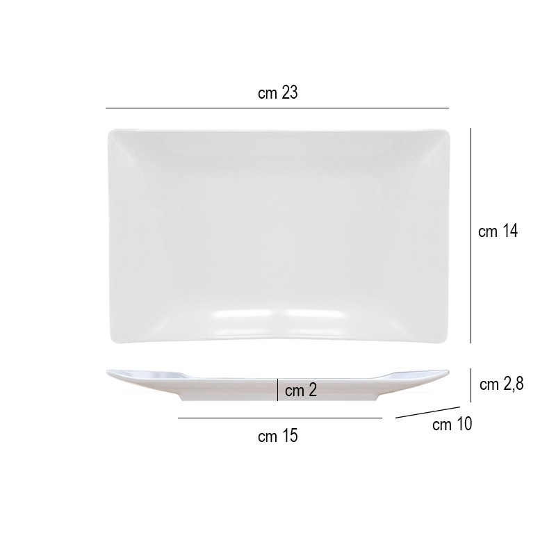 Piatto rettangolare pagoda melamina Leone decorazioni  in Porcellane