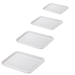 Vassoio bignè in melamina bianco | Vassoi per buffet | Rausa srl