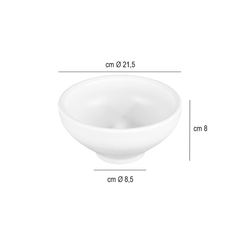 Ciotola melamina bianca taiji Ilsa  in Porcellane