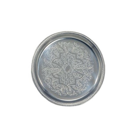 Sottobicchiere San Marco damascato in acciaio 10 cm | Rausa srl