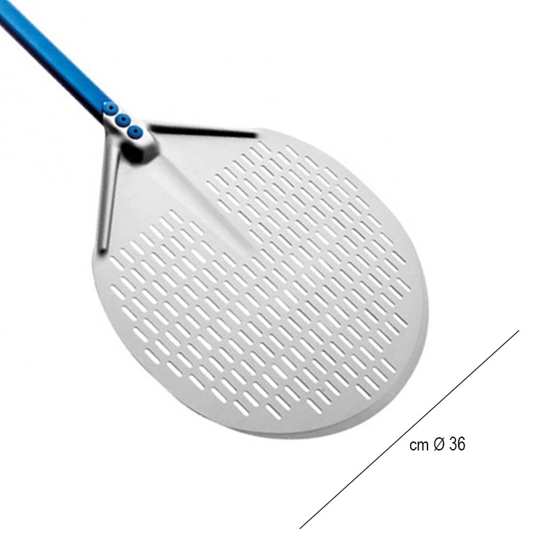 Pala pizza forata tonda cm 36 Gi-metal  in Pale per infornare