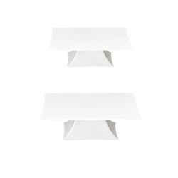 Alzata bianca policarbonato | Alzate per buffet e vassoi | Rausa srl